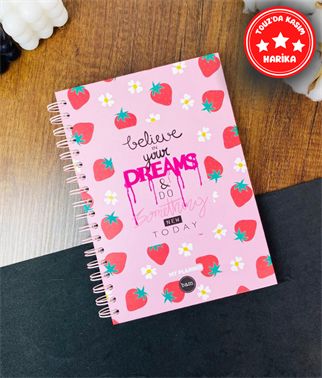 Touz Believe In Your Dreams Tasarımlı Konuşan Ajanda