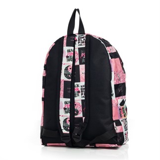 Touz Black Pink Baskılı Sırt Çantası