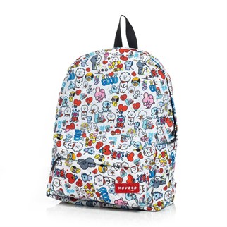 Touz BT21 Baskılı Sırt Çantası