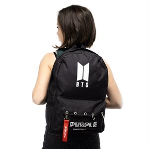 Touz BTS Purple You Baskılı Laptop Sırt Çantası Piersingli