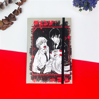 Touz China Saw Tasarımlı Lastikli Defter