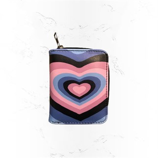 Touz Colorful Heart Kısa Cüzdan