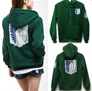 Touz Cosplay Attack On Titan Wings Of Liberty (Unisex) Kapşonlu