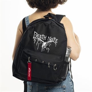 Touz Death Note Baskılı Laptop Sırt Çantası Piersingli