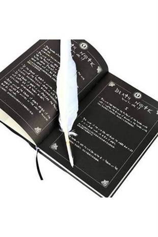Touz Death Note Suni Deri Cosplay Defter Tüy Kalem Ve Ayraç
