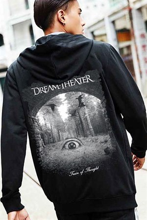 Touz Dream Theater Sırt Baskılı Fermuarlı Kapüşonlu Hırka