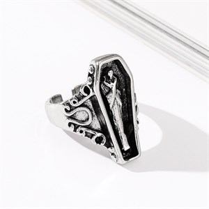 Touz Gothic Coffin Ayarlanabilir Yüzük