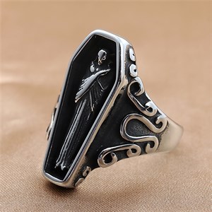 Touz Gothic Coffin Ayarlanabilir Yüzük