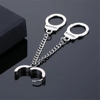 Touz Gothic Handcuff Kelepçe Tasarımlı Küpe