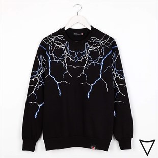 Touz Gothic Yıldırım Oversize Siyah Unisex