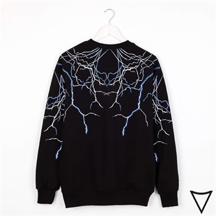 Touz Gothic Yıldırım Oversize Siyah Unisex