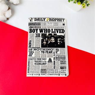 Touz HP Boy Who Lived Tasarımlı Dikişli Defter