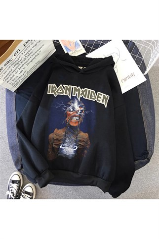 Touz Iron Maiden Kapüşonlu Hoodie
