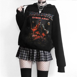 Touz Megadeth Cyber Army Kapüşonlu Hoodie
