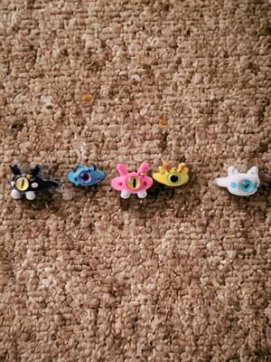 Touz Monster Eyes Beyaz Renk Ayarlanabilir Yüzük