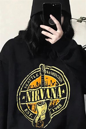 Touz Nirvana Kapüşonlu Sweatshirt Hoodie