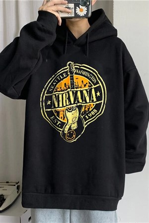 Touz Nirvana Kapüşonlu Sweatshirt Hoodie
