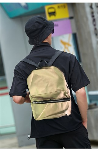 Touz Orta Boy Bej Sırt Çantası