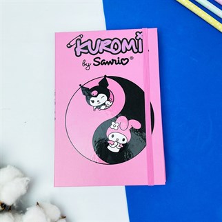 Touz Pink Kuromi Tasarımlı Lastikli Defter