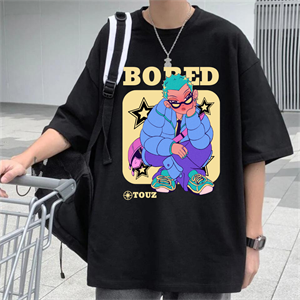 Touz Punk Girl Street Style Oversize Unisex Siyah T-Shirt