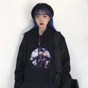 Touz Wednesday Siyah Kapüşonlu Sweatshirt