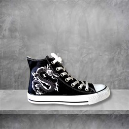 Touz White Dragon Unisex Uzun Canvas Ayakkabı