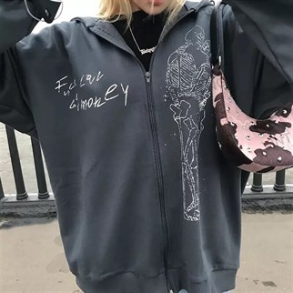 TouzGothic Angel Skeleton (Unisex) Kapşonlu