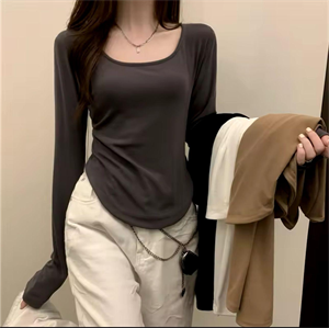 Uzun Kollu Y2K Cahron Basic Bodysuit
