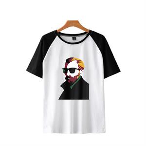 Van Gogh Portre Baskılı Reglan Kol Beyaz Unisex Oversize T-shirt