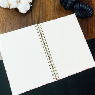 Van Gogh Tasarımlı Spiralli Çizgili Defter