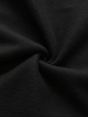 Venomous Baskılı Siyah Kapşonlu Sweatshirt 