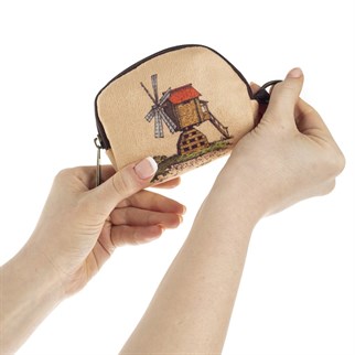 Windmill Pattern Bozuk Para Cüzdanı