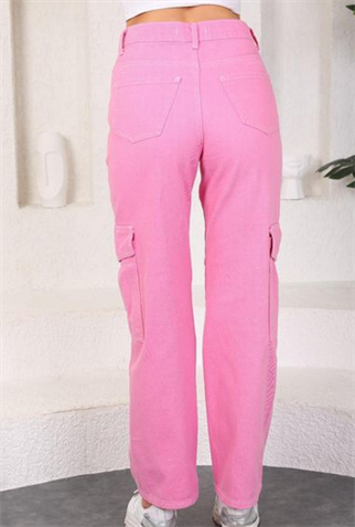 Y2K PEMBE KARGO PANTOLON