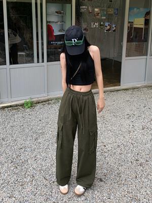 Yeşil Tactical Paraşüt Kumaş Pantolon