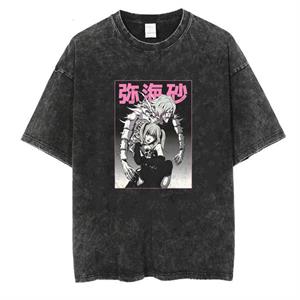 Yıkamalı Death Note Unisex Eskitme T-shirt