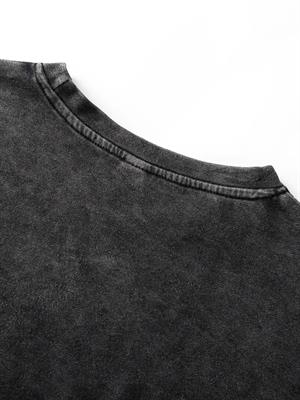 Yıkamalı Speed Oversize Vintage T-shirt