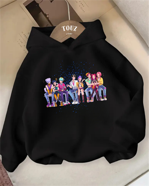 Young KPop Demon Hunters 3 iplik Kalın Sweet Hoodie