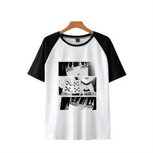 Yumeko Jabami Baskılı Reglan Kol Beyaz Unisex Oversize T-shirt
