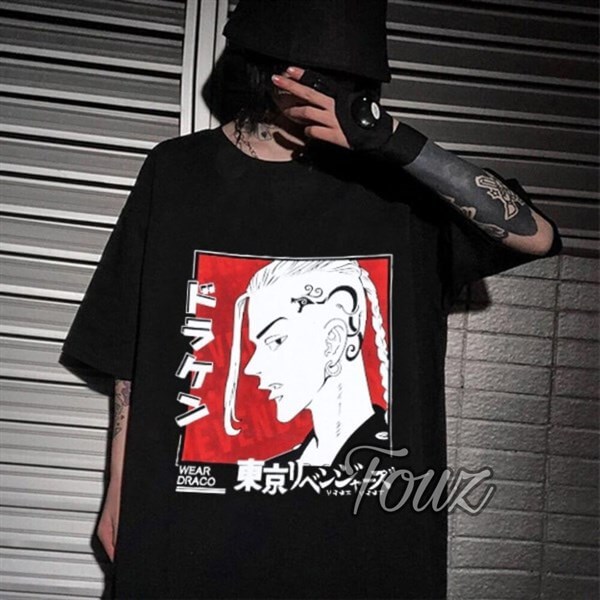 Anime Tokyo Revengers Draken Siyah Unisex Tshirt 
