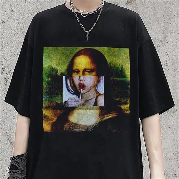 Art Mona Lisa Bubble Unisex T-shirt