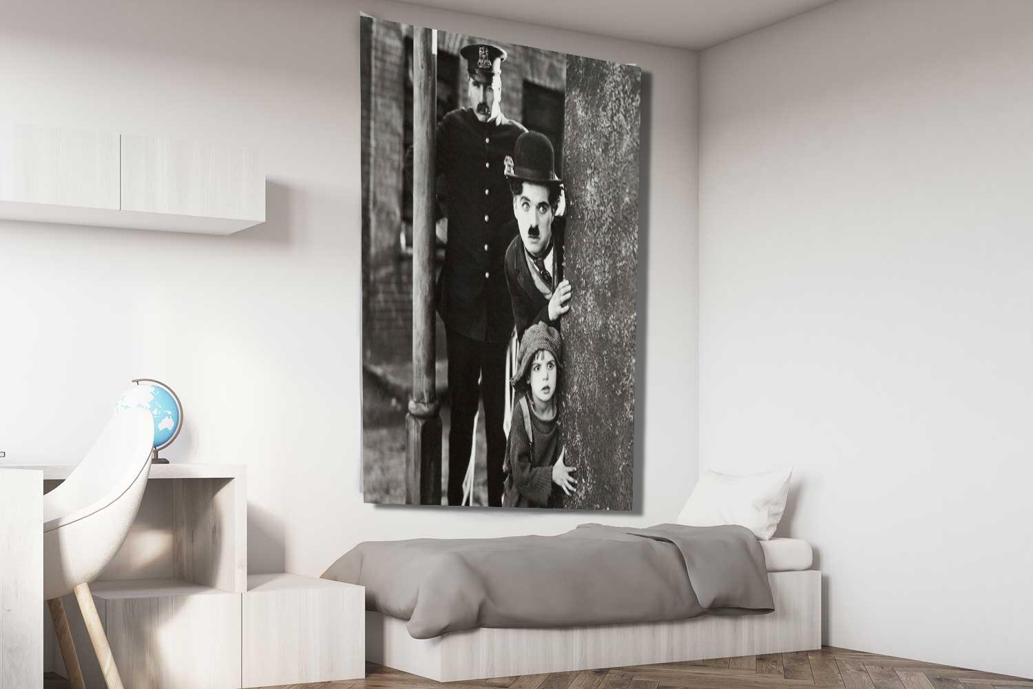  Charlie Caplin Duvar Halısı