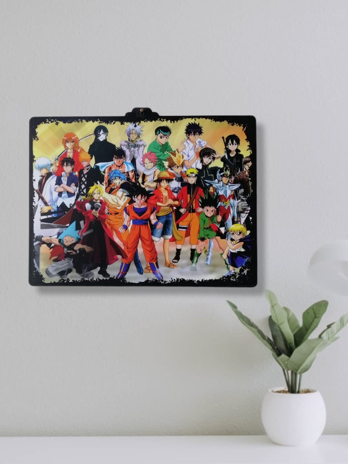 All Manga Characters Ahşap Çerçeve
