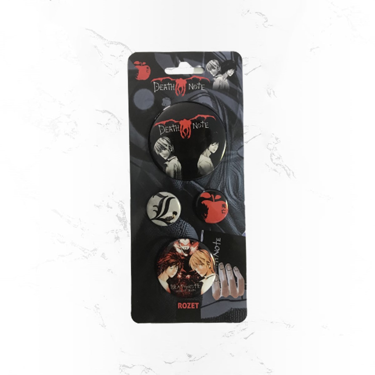 Anime Death Note Slayer 4'lü Rozet