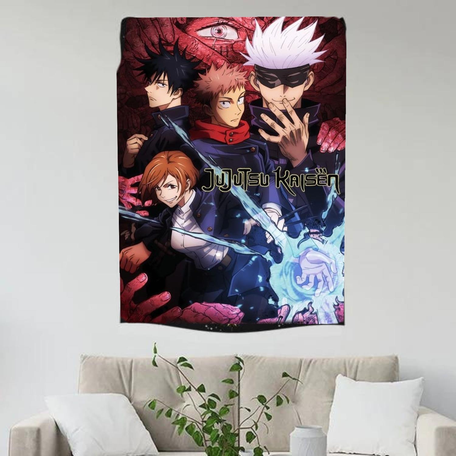 Anime Jujutsu Kaisen Duvar Halısı