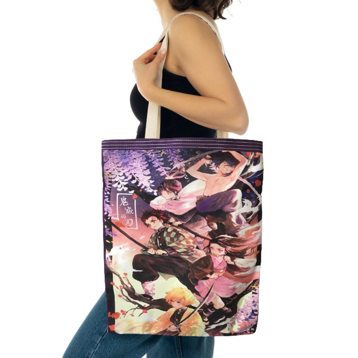 Anime Kolaj Unisex Bez Çanta