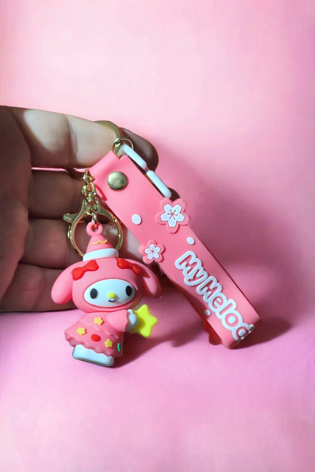 Anime Melody Figürlü Silikon Anahtarlık