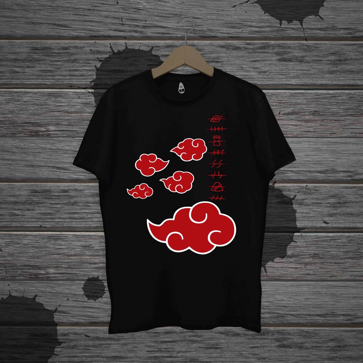 Anime Naruto Uzamaki Kırmızı Bulut T-Shirt
