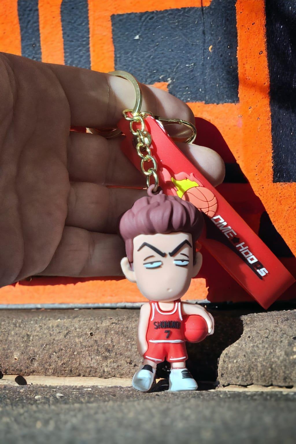 Anime Slam Dunk Figürlü Silikon Anahtarlık