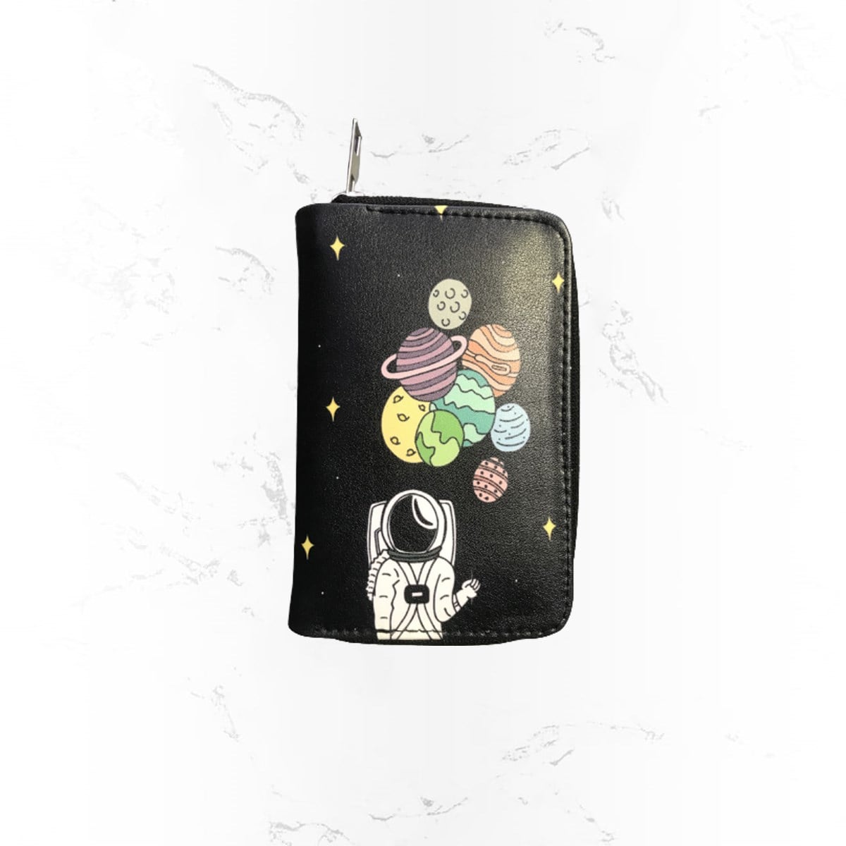 Astronaut & Planets Baskılı Cüzdan
