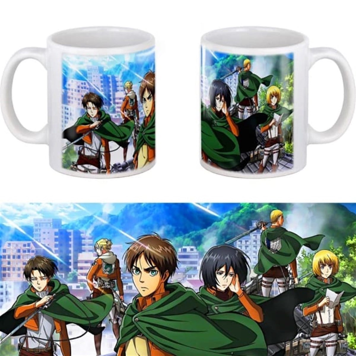 Attack On Titan Team Seramik Kupa
